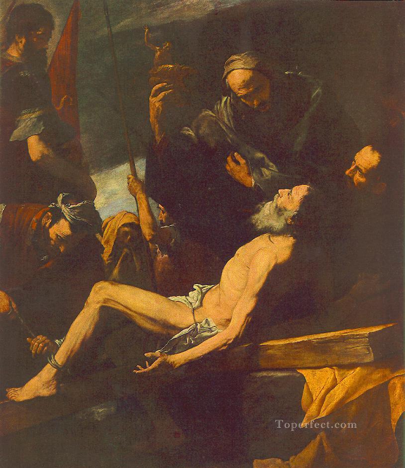 The Martyrdom of St Andrew Tenebrism Jusepe de Ribera Oil Paintings